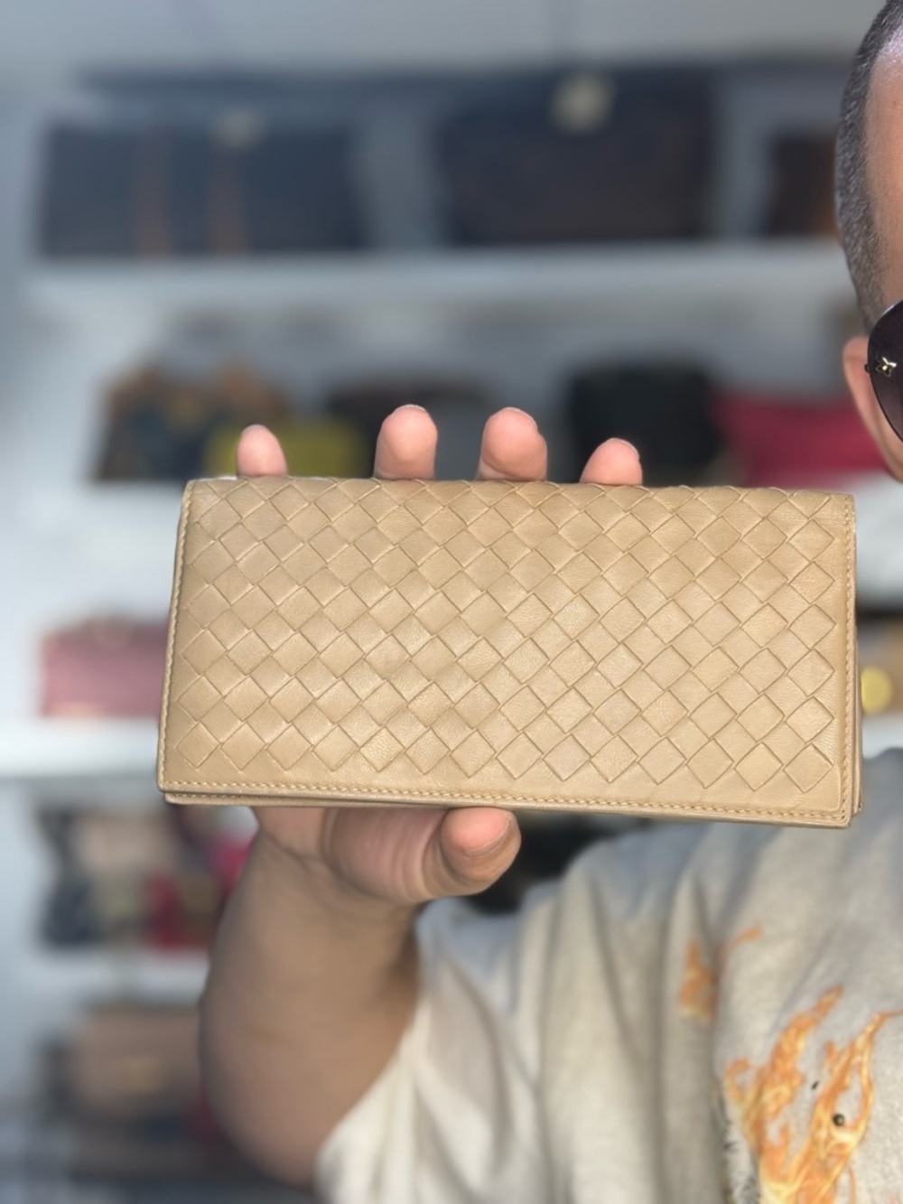 BOTTEGA VENETA NEUTRAL WALLET